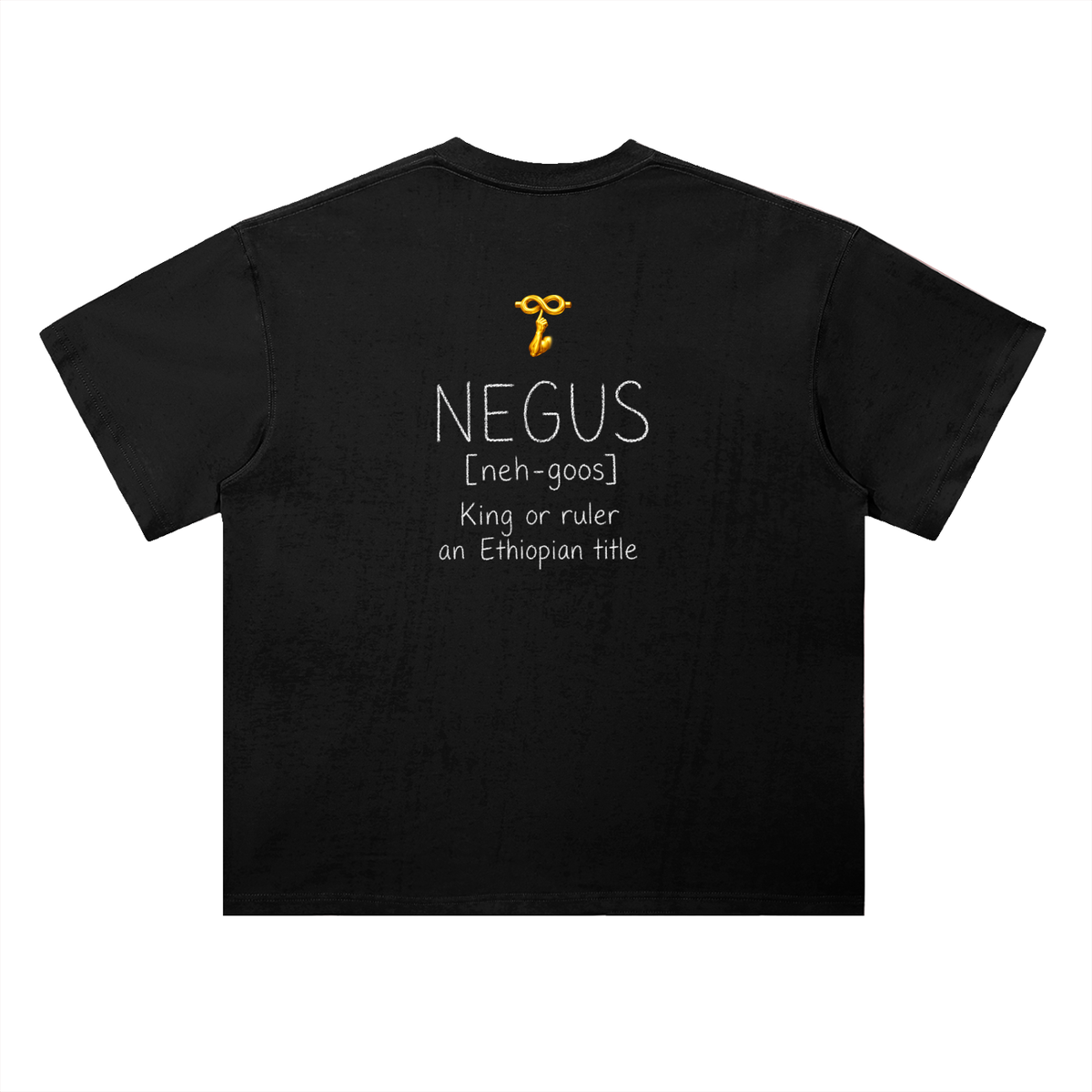 NEGUS White on Black T-Shirt